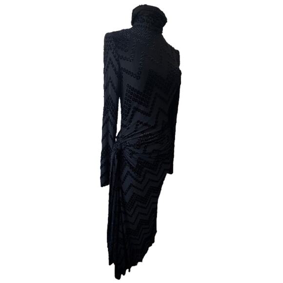 Victoria Beckham Eyelet Embroidered Jersey Dress with Twist Detail - Picture 11 of 16